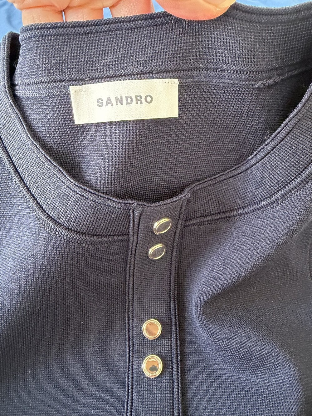 Sandro Mini knit dress with ruffles - Picture 10 of 14